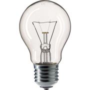 Лампа накал. philips А 55 Е27 60 вт прозрачная.