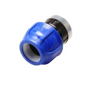 Муфта ПНД ВР 32х3/4 (гайка,усиленная оцинкованным кольцом) POELSAN