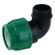 Отвод ПНД НР 25х1/2 (штуцер) POELSAN