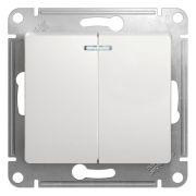 Механизм выключателя 2 кл. СП Glossa 10A бел.SchE с подвесткой