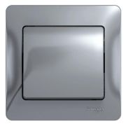 Выключатель 1 кл. СП Glossa 10A алюм.SchE GSL000312
