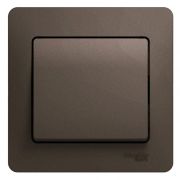 Выключатель 1 кл. СП Glossa 10A шоколад.SchE GSL000812