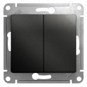 Механизм выключателя 2 кл. СП Glossa 10A антрацит.SchE