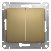 Механизм выключателя 2-кл. Glossa 10A титан SchE