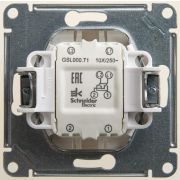 Механизм переключателя 1 кл. СП Glossa 10A перламутр SchE