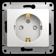 Механизм розетки 1-м Glossa СП 16A с/з бел. SchE