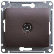 Механизм розетки TV 1-м СП Glossa 1DB шоколад SchE GSL000291