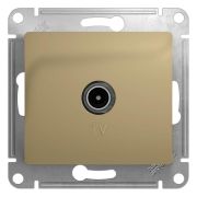 Механизм розетки TV 1-м СП Glossa 1DB титан