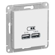 Механизм розетки  USB 5B 2 порта ATLAS Design