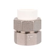 Соединитель разъёмный 20х1 гайка VALTEC PPR белый