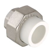 Соединитель разъёмный 25х1 гайка VALTEC PPR белый