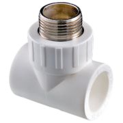 Тройник 20х3/4 штуцер VALTEC PPR белый
