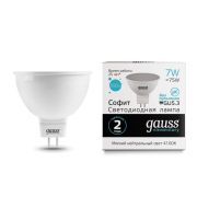 лампа GAUSS LED 7ВТ MR16  4100К GU5.3