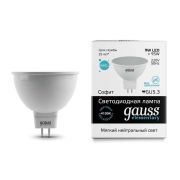 лампа GAUSS LED 9Вт MR16 4100К GU5.3