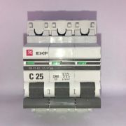 ВА47-63 3P 25А 4,5kA (С) EKF PROxima