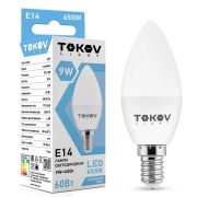Лампа 9Вт C37 E14 6500K TOKOV ELECTRIC