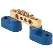 Шина N нулевая (8х12 мм) 4 отв на двух угловых изоляторах IEK