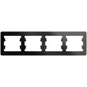 Рамка 4-м Glossa горизонт. антрацит SE GSL000704