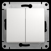 Механизм переключателя 2-кл. Glossa 10A белый SchE