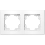 Рамка 2-м Афина универс. серебр. Universal A0044-S