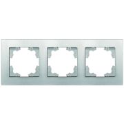 Рамка 3-м Афина универс. серебр. Universal A0045-S