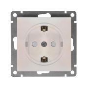 Розетка 1-м СП Афина 16А IP20 с заземл. механизм жемчуж. Universal A0028-OBr