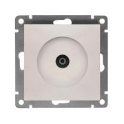 Розетка телевизионная TV 1-м СП Афина механизм жемчуж. Universal A0027-OBr