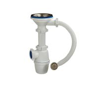 Сифон с переливом 3 1/2х40 Е-5007 для керамической мойки