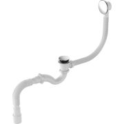 Сифон для ванны 1 1/2х40 перелив автомат клик-клак CRAB V555-CR