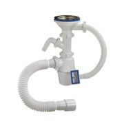 Сифон бутылочный ОРИО Е-4011 с отвод. перелив. шланг.