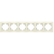 Рамка 6-м Афина универс. сл. кость (ivory) Universal A1043-I