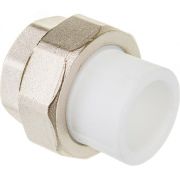 Муфта разъемная 20*3/4 В PP-R белое RTP