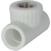Тройник 20*3/4*20 МРВ PP-R белый RTP