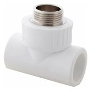 Тройник 20*3/4*20 МРН PP-R белый RTP