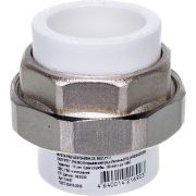 Муфта разъемная 32 ВВ труба-труба PP-R белая RTP