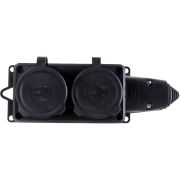 Колодка UNIVersal 16А каучук с заглушкой