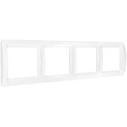 Рамка 4-м Валери гор. бел. Universal ВР004Г