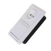 Блок БКВР-037 Бэлла (1-кл. выкл. + розетка) Кунцево 5815