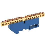 Шина N нулевая (6х9 мм) 18 на DIN-изол IEK