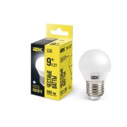 Лампа 9Вт G45 шар 6500K E27 230В IEK
