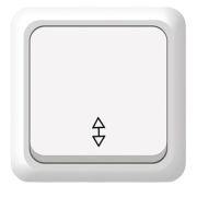 Переключатель проходной 1-кл. ОП Олимп 10А IP20 бел. Universal О0025