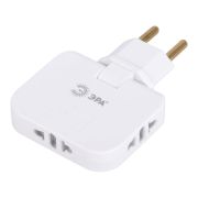 Разветлитель 3 гнезда 10A складной ЭРА SPF-3-FL