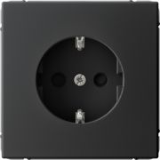 Розетка ArtGallery 16А с заземл. защ. шторки механизм карбон SE GAL001045