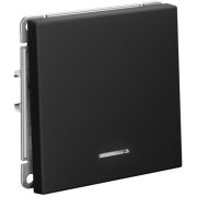 Выключатель 1-кл. ArtGallery 10AX с подсветкой быстрозажим. клем. механизм карбон SE GAL001013S