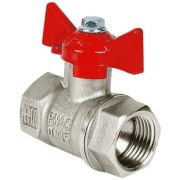 VF.217.NB1.034.N/P59, Кран шаровой N/P59 для воды 3/4' ВР/ВР ручка-бабочка, лат. ник. 11Б27фт1М