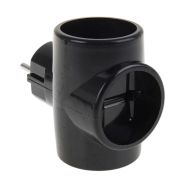 Тройник Toker 3Т черный