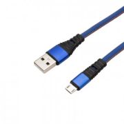 Шнур micro USB-USB 1.0 м джинсовая оплетка REXANTA