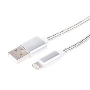 Кабель USB шт. 8pin для iPhone 5\6\7 серебро