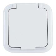 Bylectrica Пралеска Аква роз. ОУ 1-м 16А с заземл. крышка белый IP54