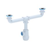 A3000 Сифон 1 1/2х40 АНИ (Грот для двойной мойки)